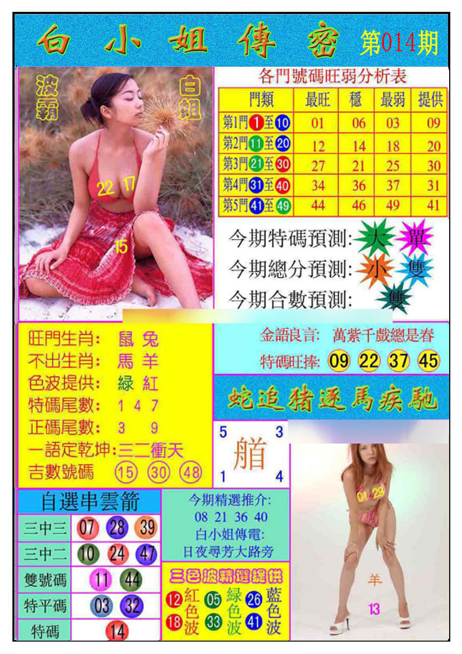 014期白小姐传密[图]