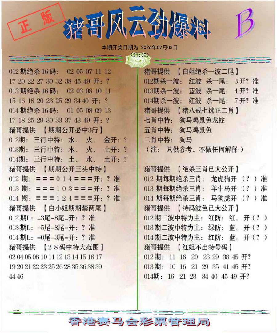 014期猪哥风云劲爆料B[图]